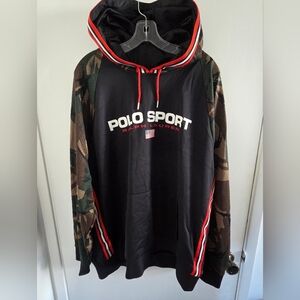Polo by Ralph Lauren Black and Camouflage Hoodie